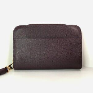 Louis Vuitton Taiga Baikal Purple Clutch Hand Bag